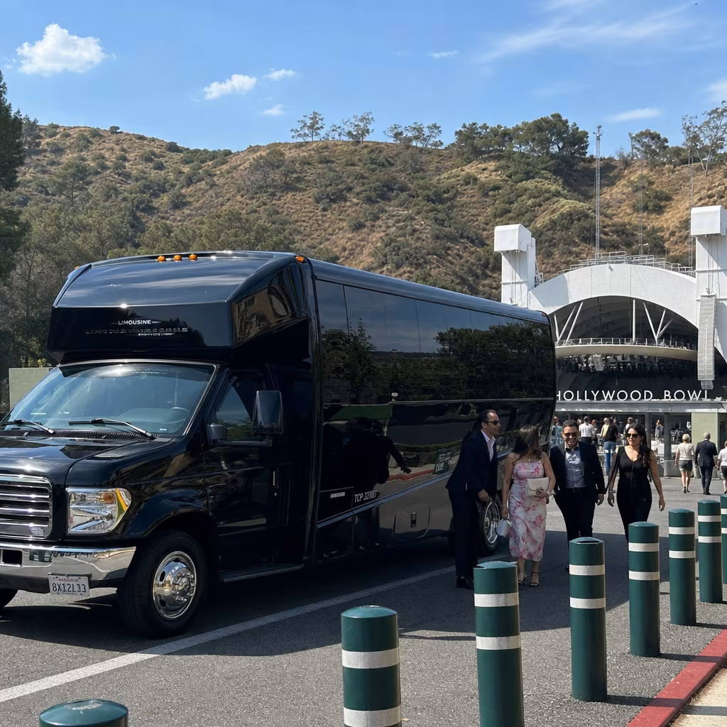 Rent a Bus to Hollywood Bowl