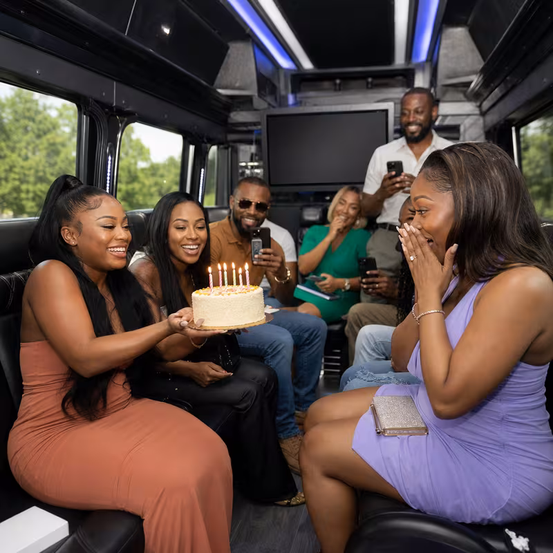 Los Angeles Birthday Transportation fleet vehicle