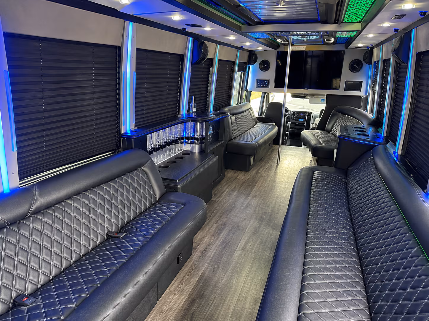 Los Angeles Bachelor & Bachelorette Transportation party bus exterior