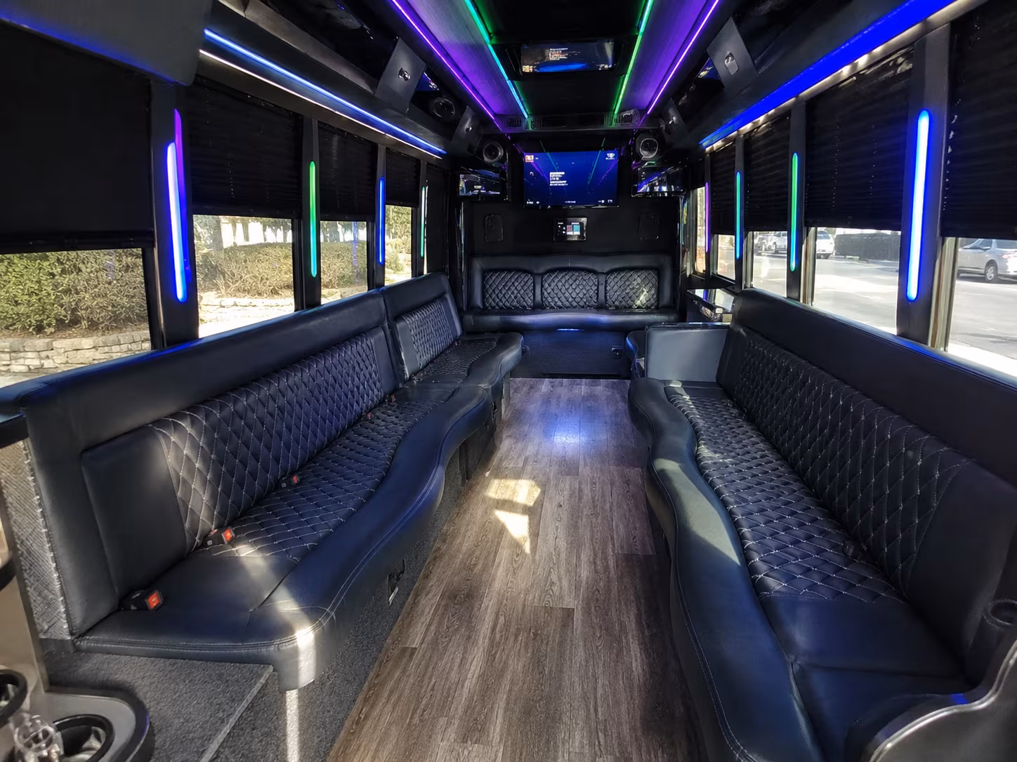 Los Angeles Bachelor & Bachelorette Transportation party bus exterior