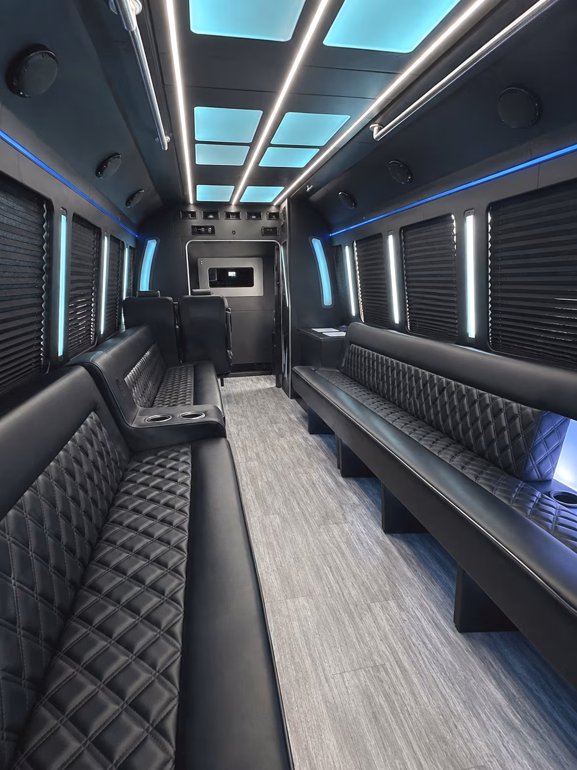 Los Angeles Concert & Music Festival Transportation party bus interior