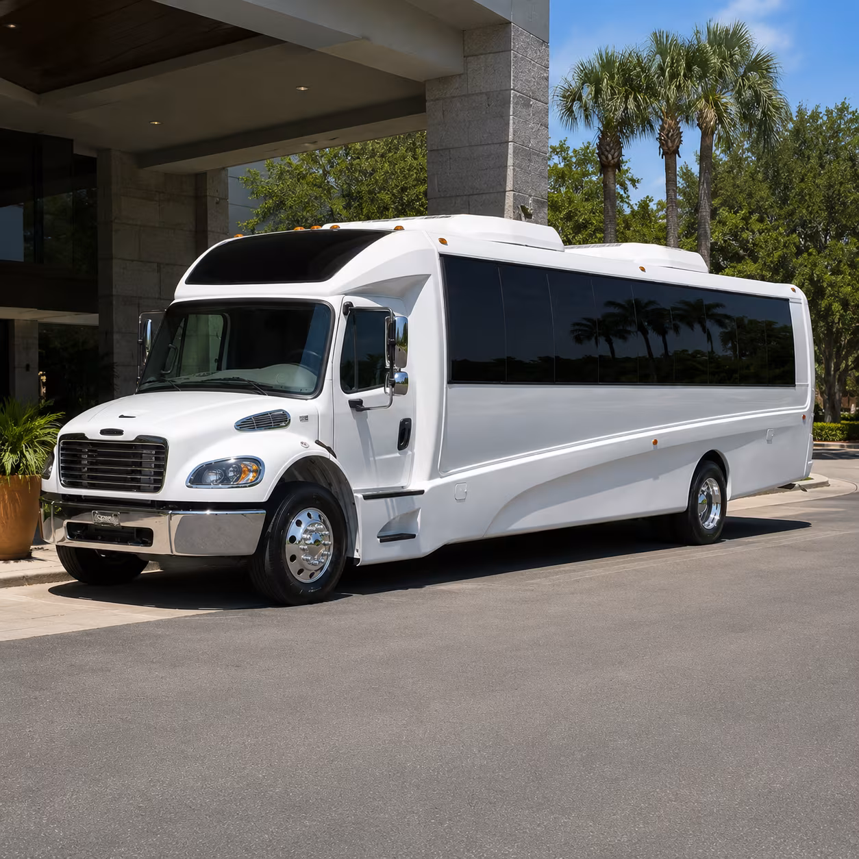 Los Angeles Corporate Transportation party bus exterior