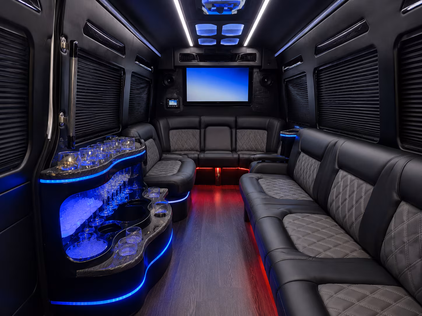 Los Angeles Corporate Transportation party bus exterior