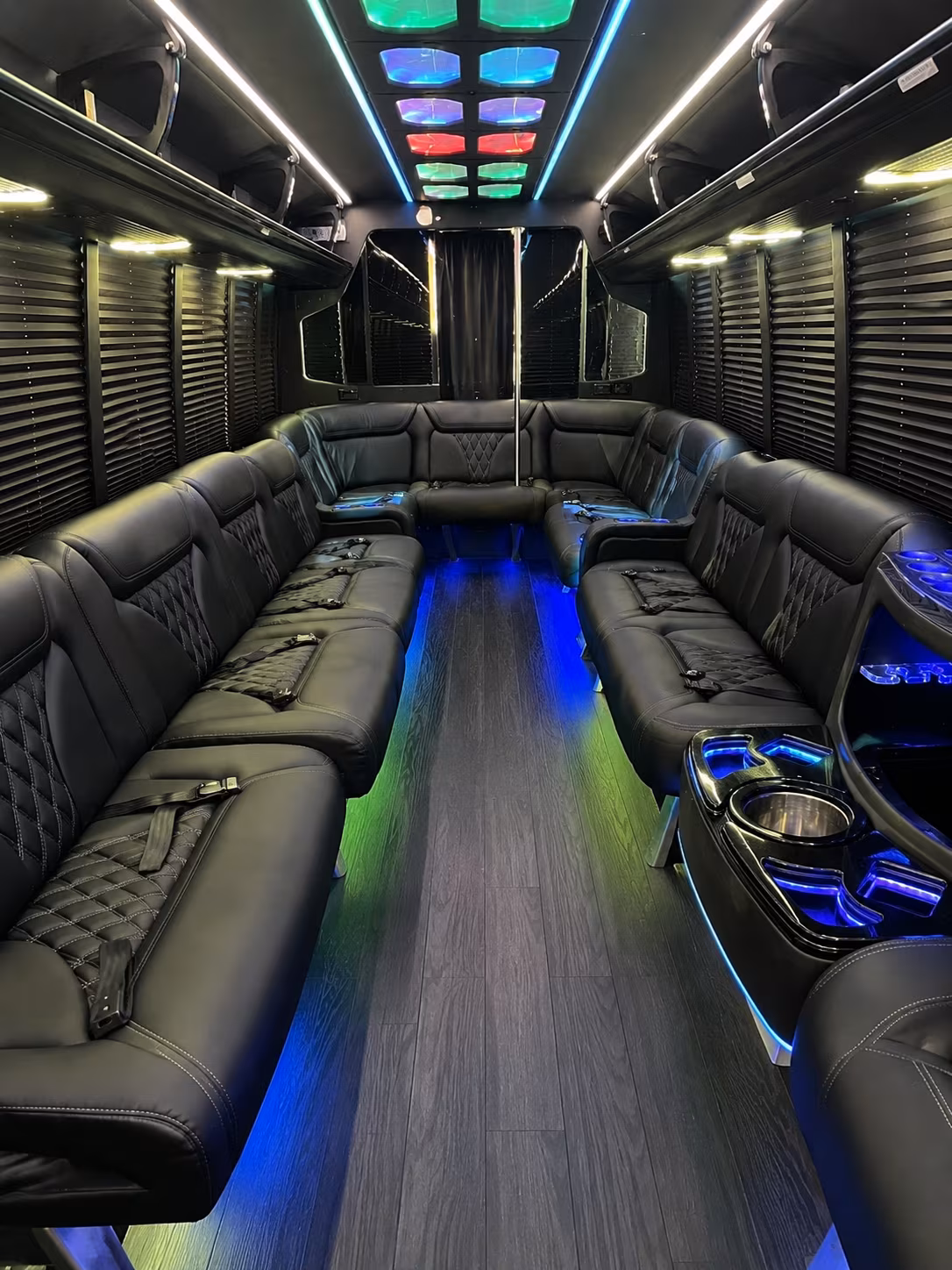 Los Angeles Private Event Transportation party bus exterior