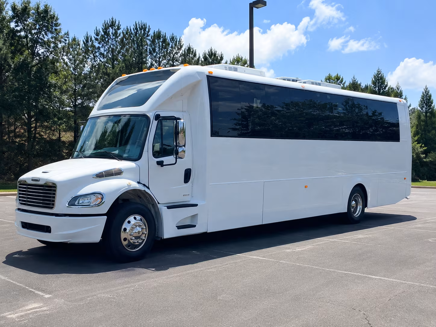 Los Angeles Private Event Transportation party bus exterior