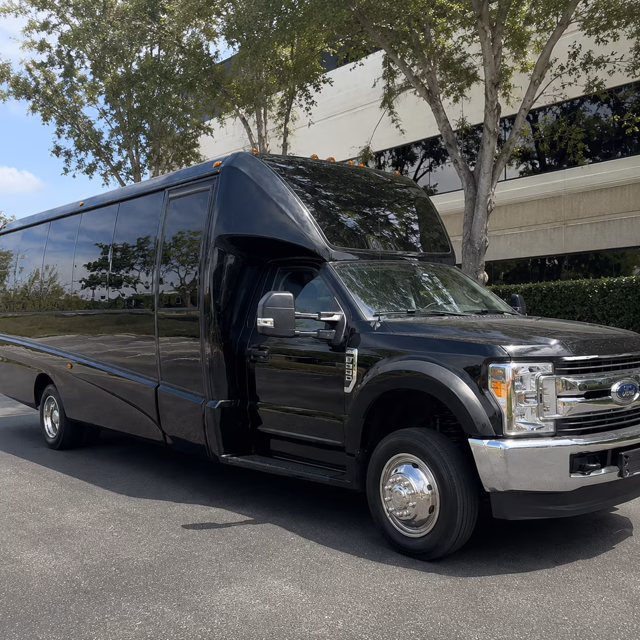 Los Angeles Private Event Transportation party bus exterior