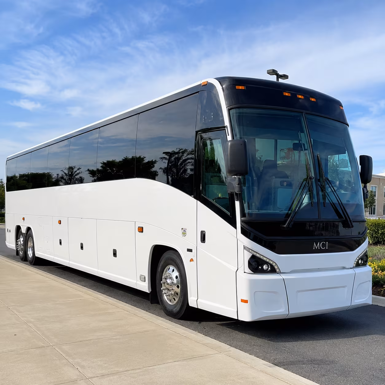Los Angeles School Event Transportation party bus exterior
