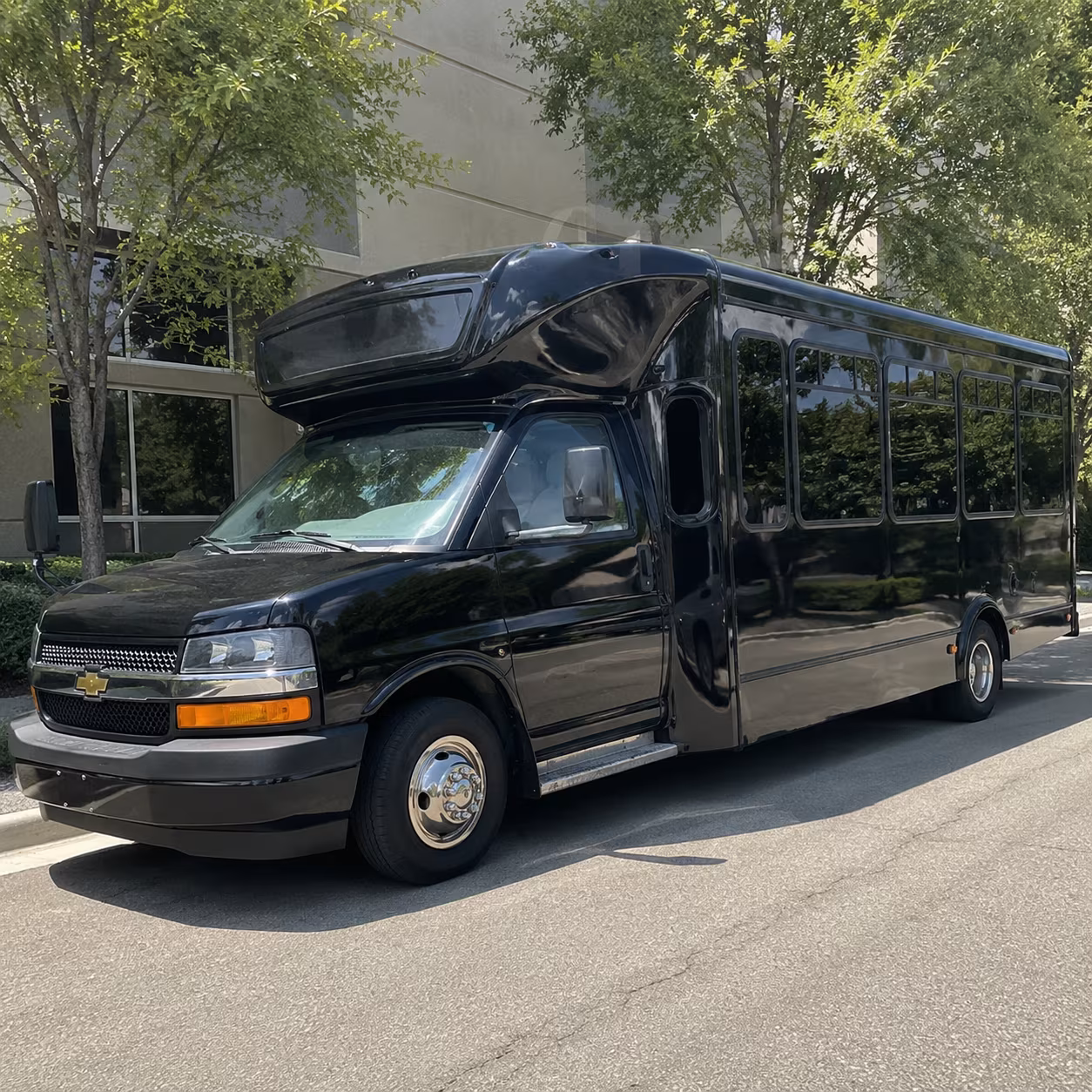 Los Angeles Sporting Event Transportation party bus exterior