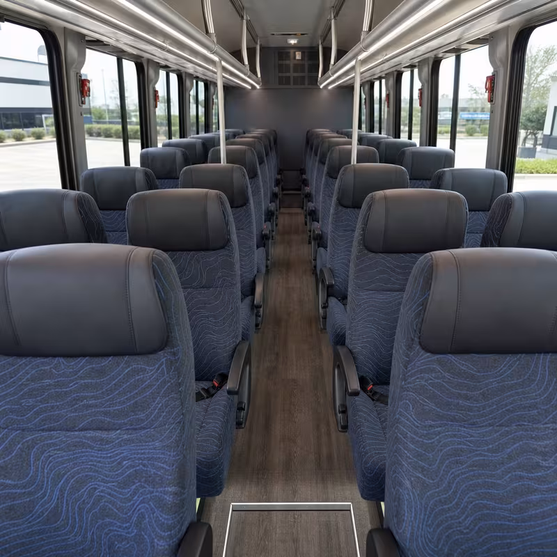 15-35 Passenger Minibus Interior