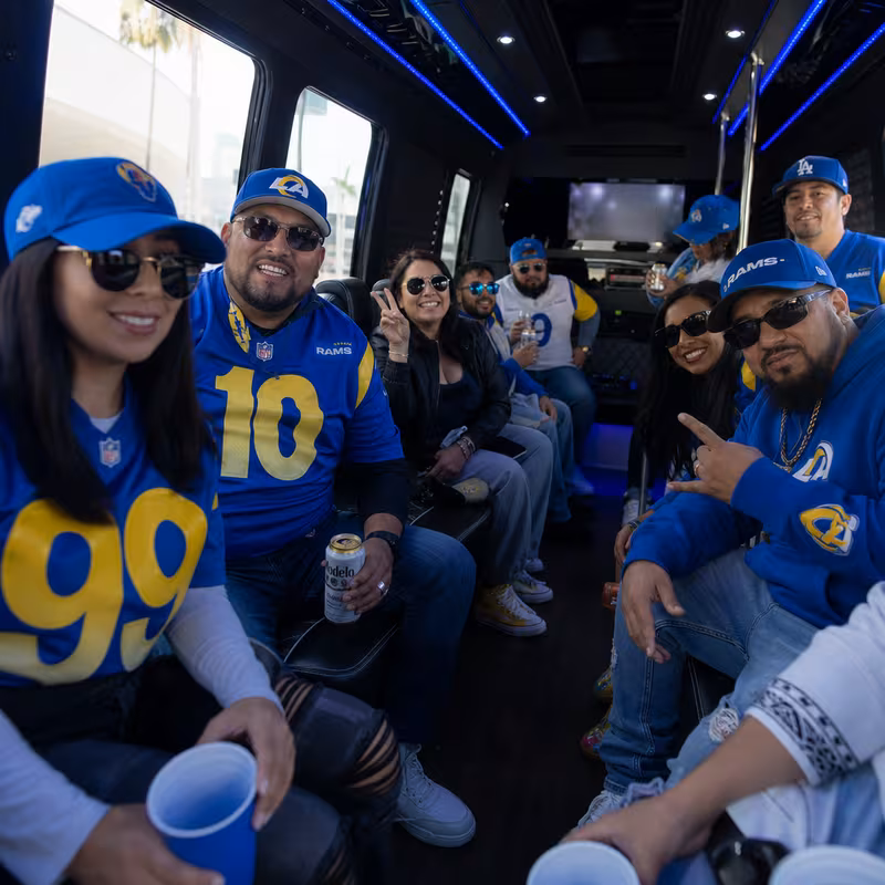Los Angeles Sporting Event Transportation fleet vehicle