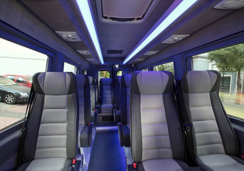 Mountain View 18 Passenger Van/Minibus Interior