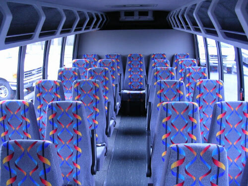 Tustin 24 Passenger Mini Bus Interior