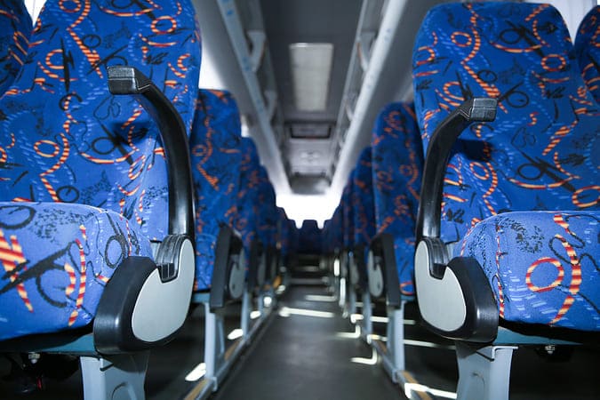 San Ramon 47-56 Passenger Charter Buses Interior